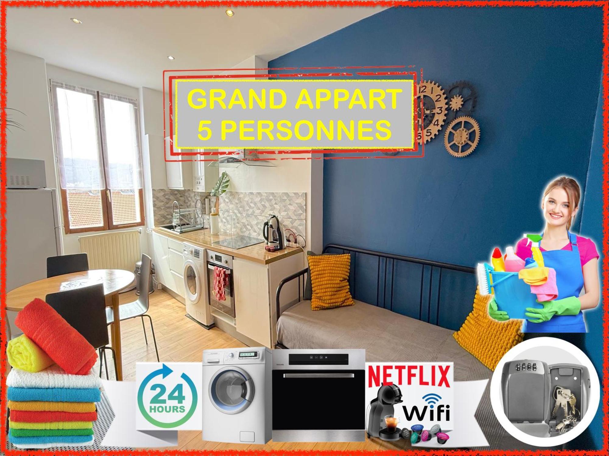 Apartamento 012 Chic & Cosy F2 34M2 Hypercentre Wifi Smart Tv Netflix Saint-Etienne  Exterior foto